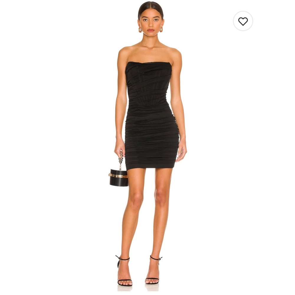 Superdown Sonya Bustier Mesh Dress